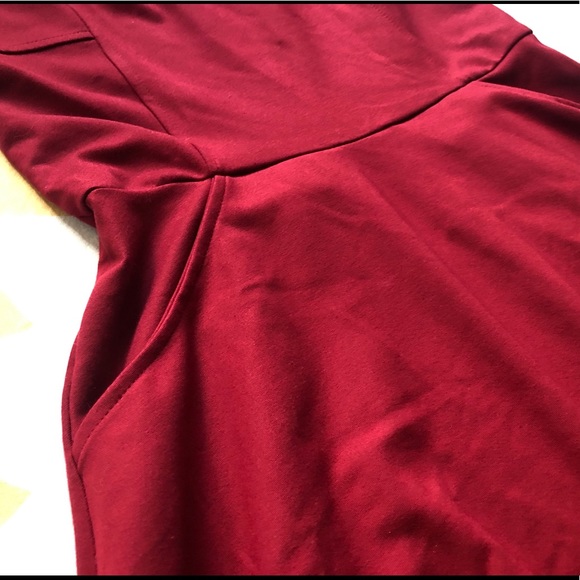 Alya Red Skater Dress - Picture 4 of 7